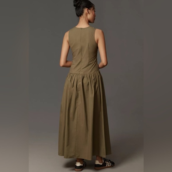 NWT Anthro 4th & Reckless Zendaya Sleeveless Ruched Drop-Waist Maxi Dress 🕶️ - Picture 6 of 8